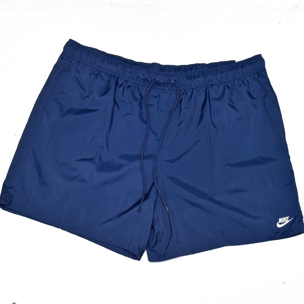 Nike Club Woven Flow Lined Above Knee Shorts Men XXL Navy Blue FN3307-410